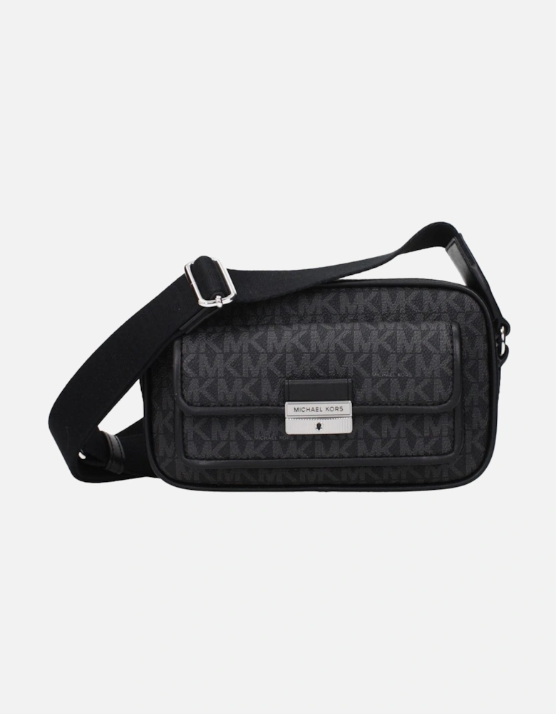 Logo Adjustable Shoulder Crossbody Bag Women - Black