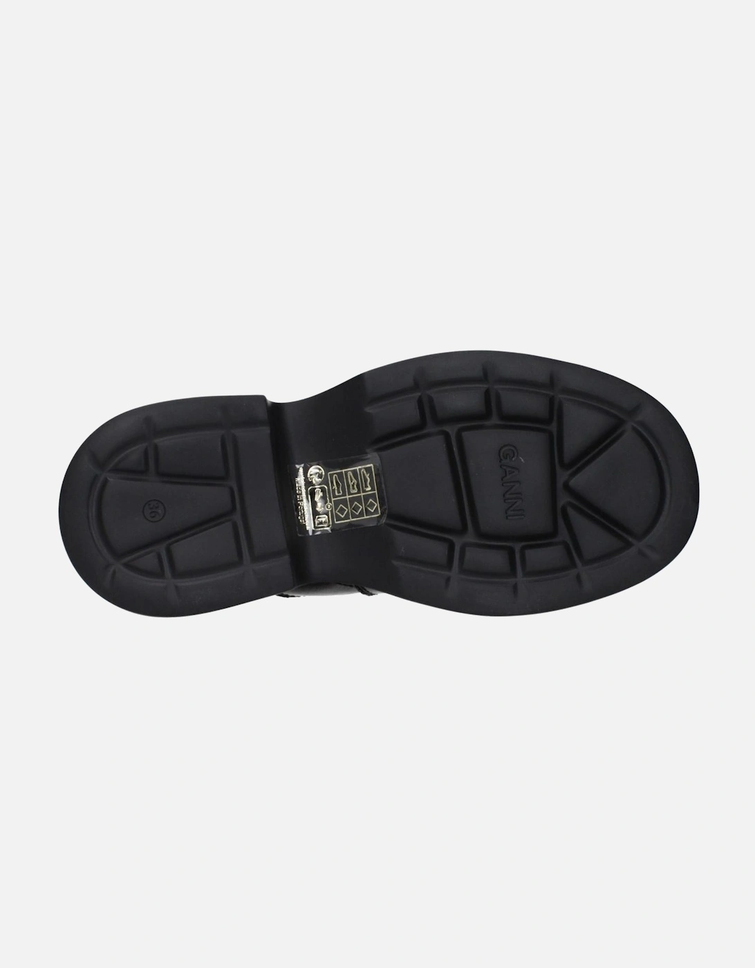 Casual Open Toe Slippers with Side and Back Logo Women - Black Sandals