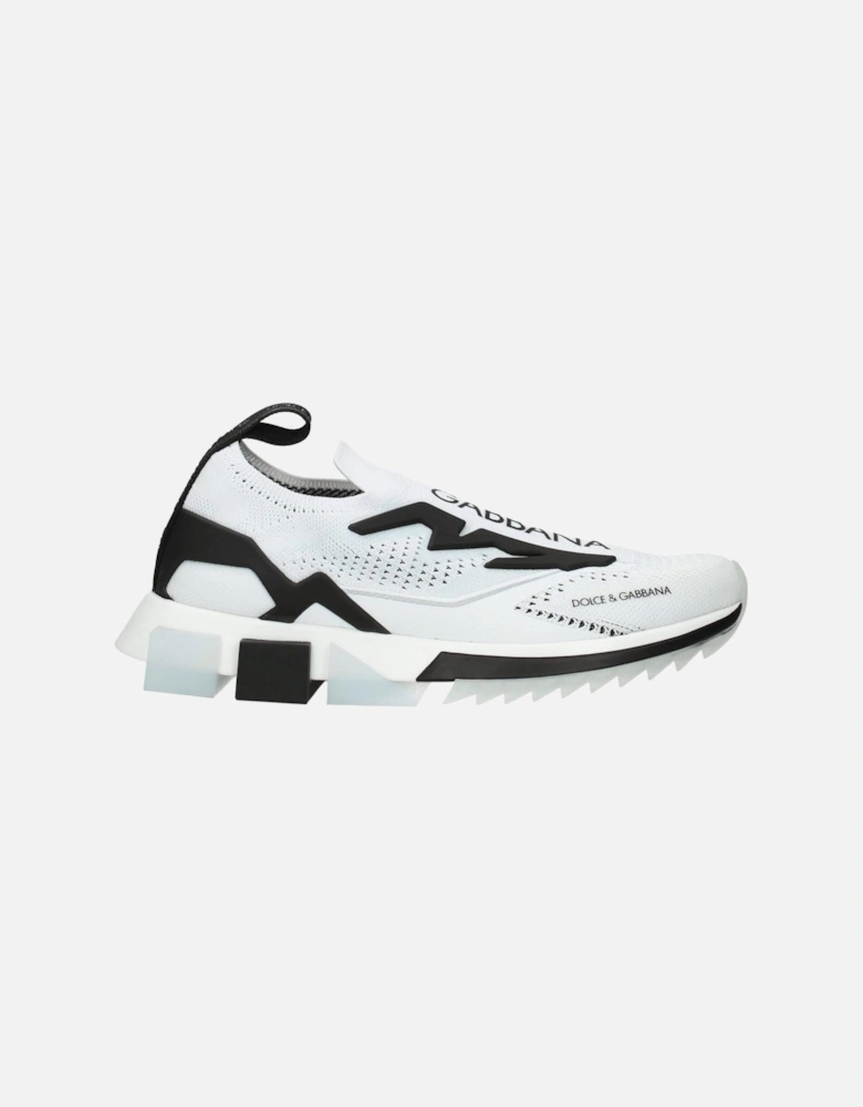 Front Logo Low-Top Sneakers with Rubber Sole Women - White