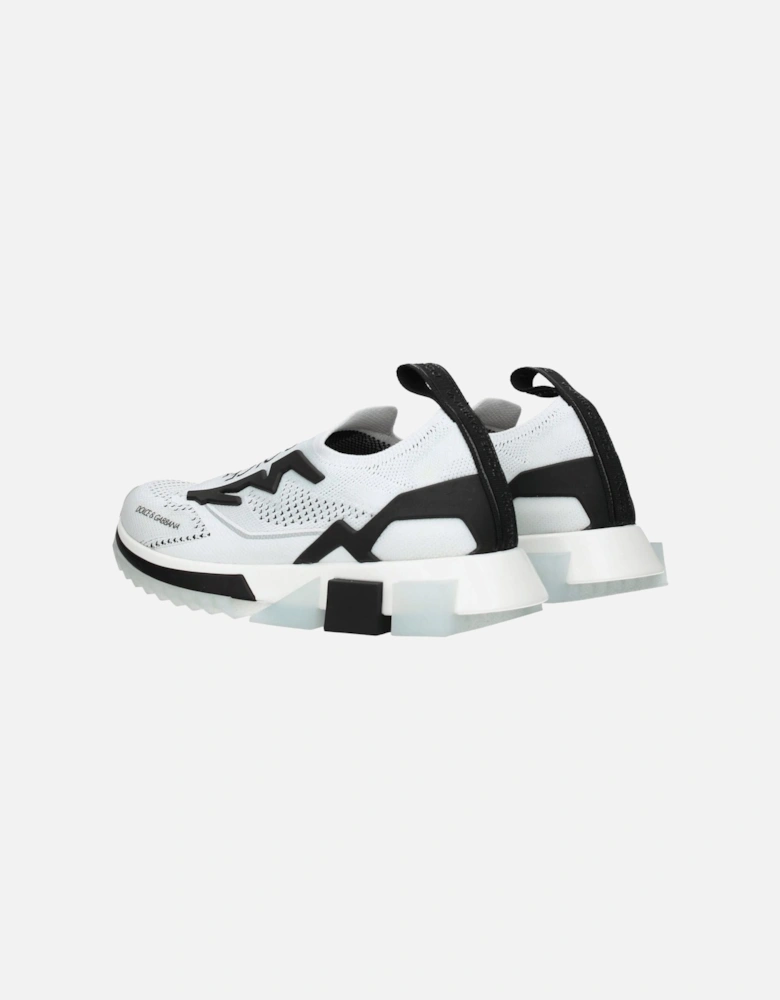 Front Logo Low-Top Sneakers with Rubber Sole Women - White
