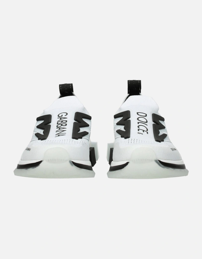 Front Logo Low-Top Sneakers with Rubber Sole Women - White