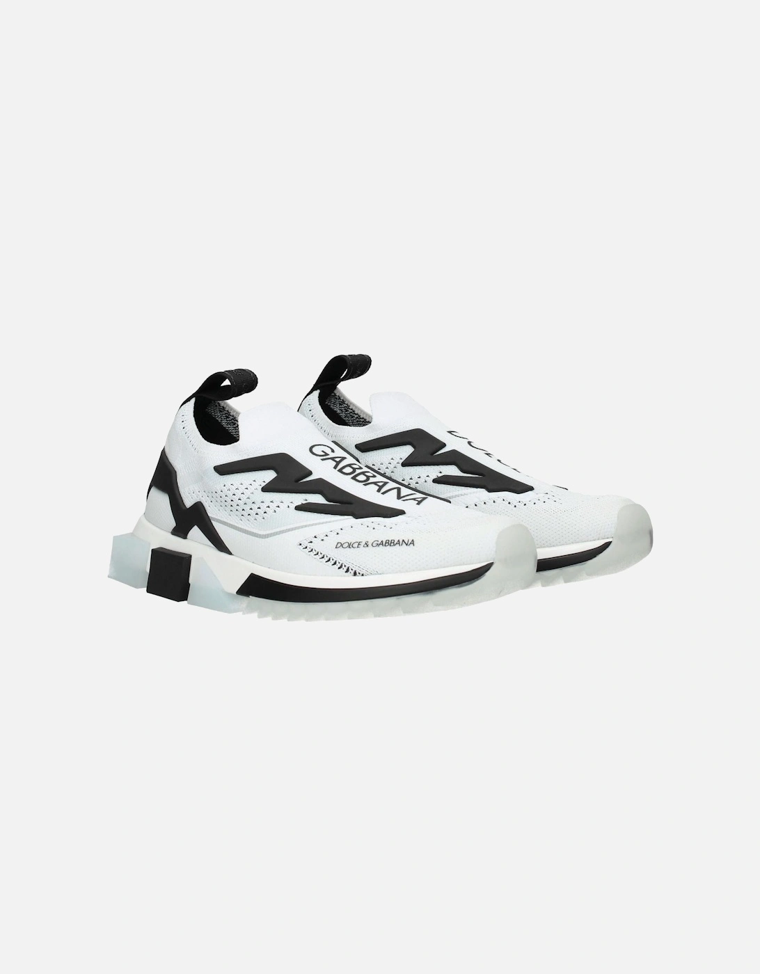 Front Logo Low-Top Sneakers with Rubber Sole Women - White