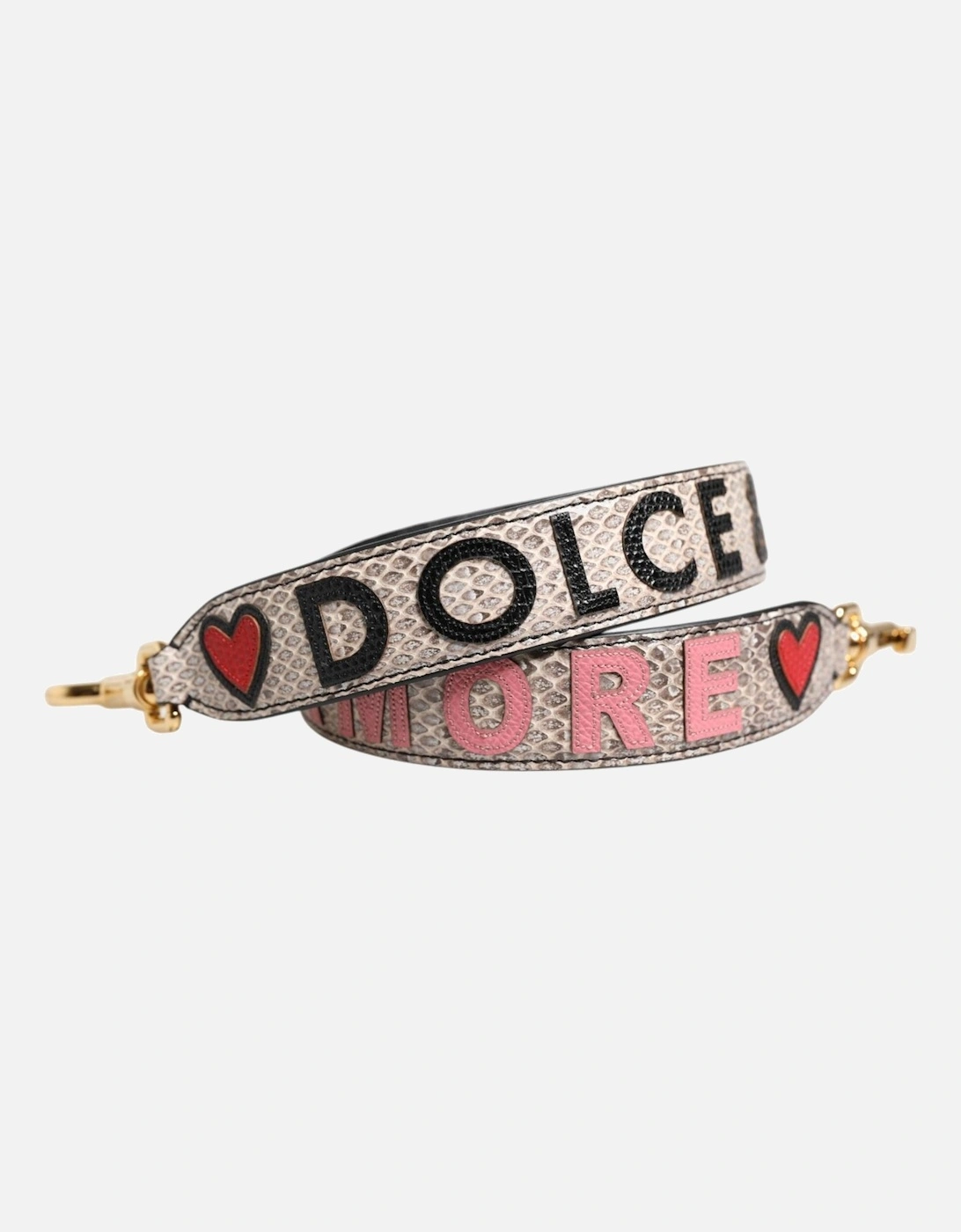 Leather Shoulder Bag Strap with Gold Clasps Women - Multicolor, 5 of 4
