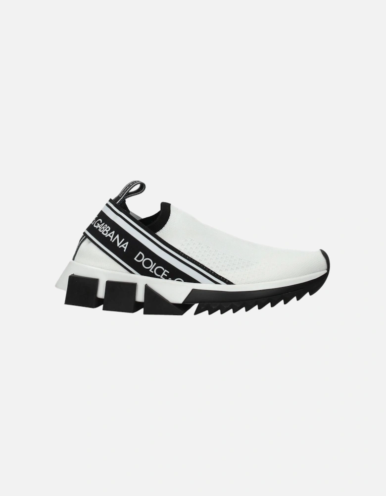 Side and Back Logo Sneakers Women - White