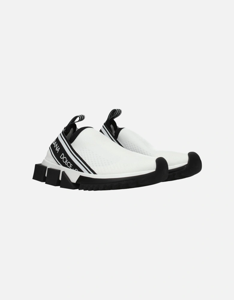 Side and Back Logo Sneakers Women - White