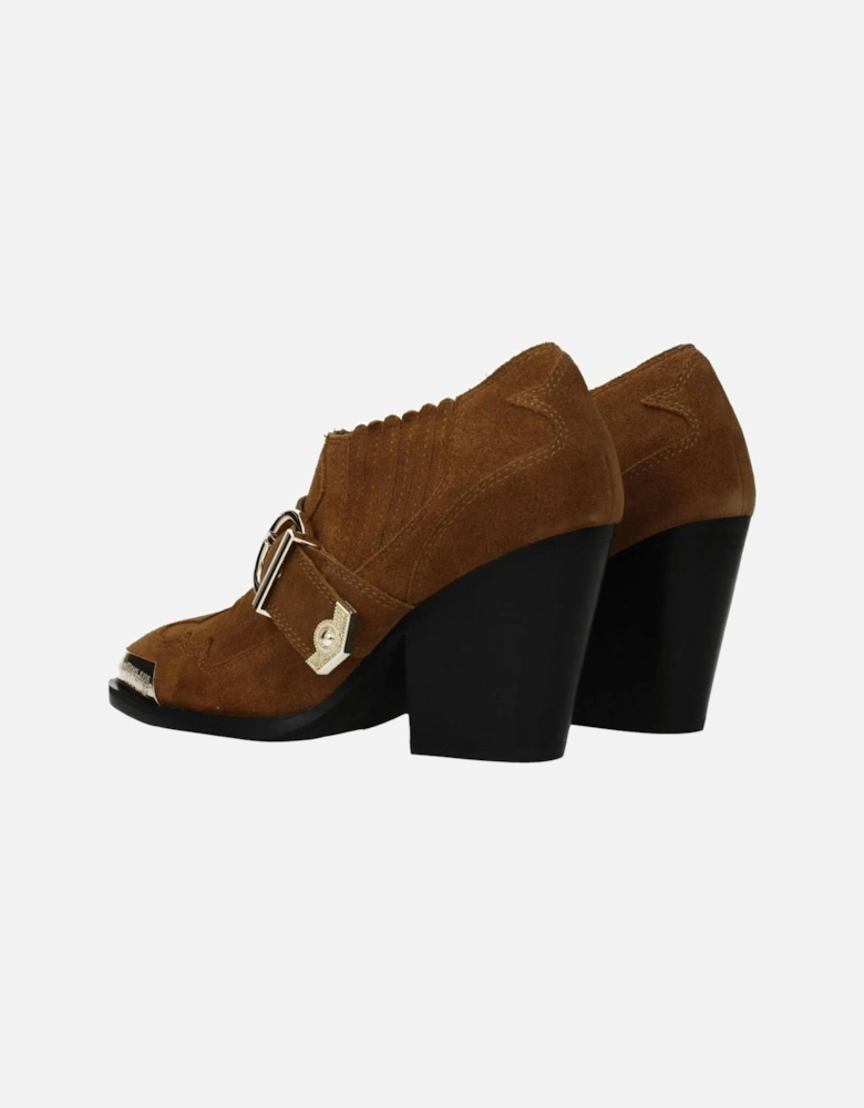 Suede Ankle Boots with Vintage Effect Women - Brown