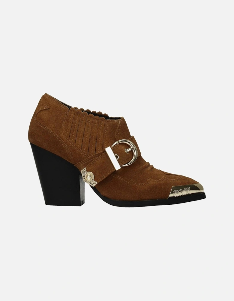 Suede Ankle Boots with Vintage Effect Women - Brown