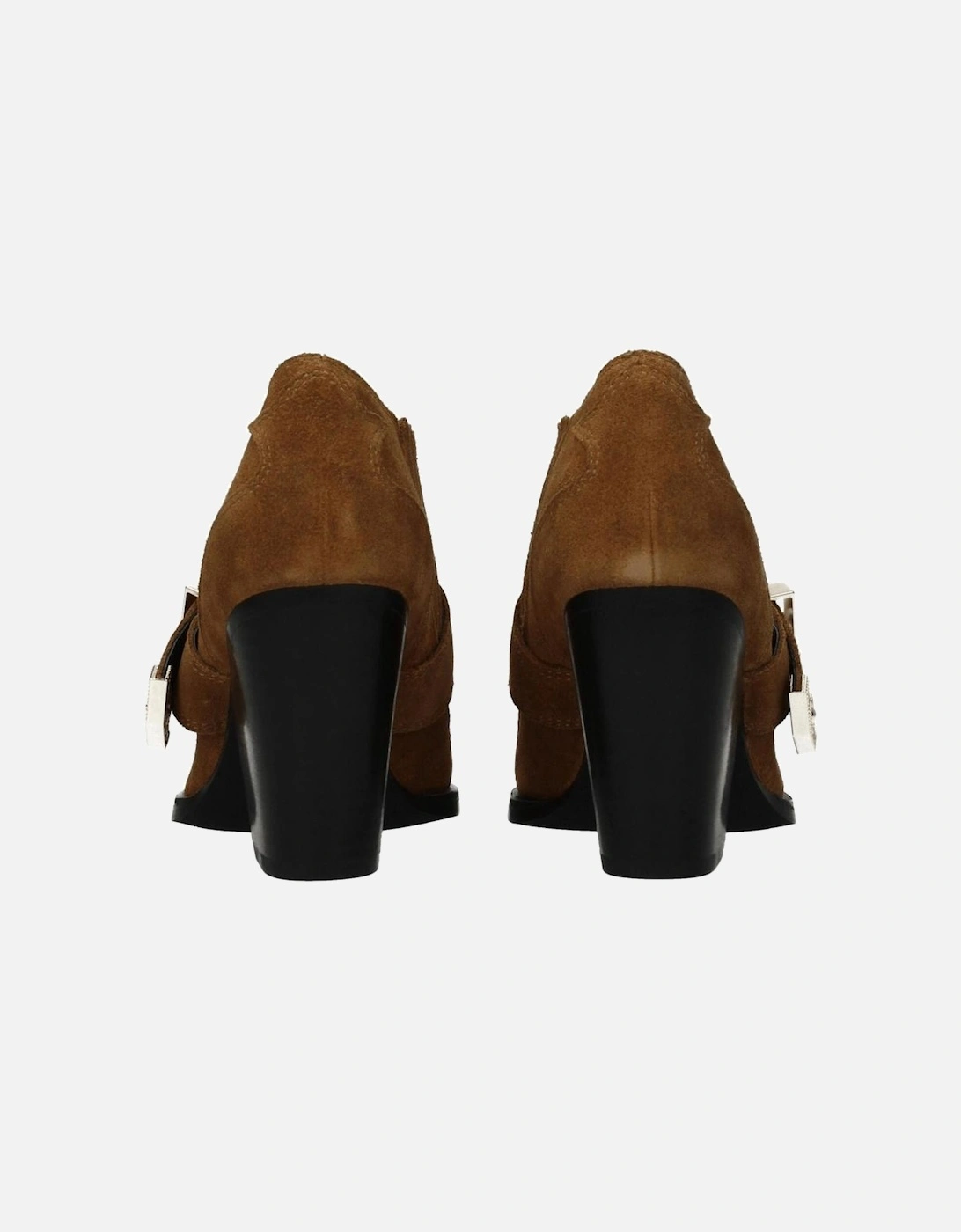 Suede Ankle Boots with Vintage Effect Women - Brown