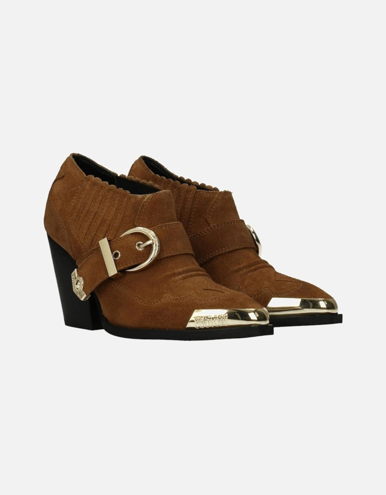 Suede Ankle Boots with Vintage Effect Women - Brown
