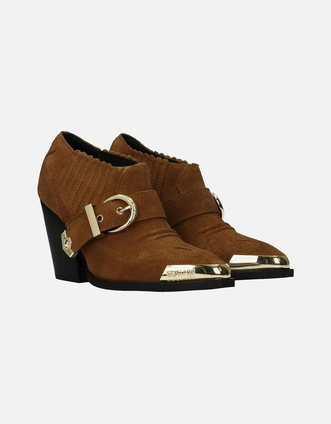 Suede Ankle Boots with Vintage Effect Women - Brown