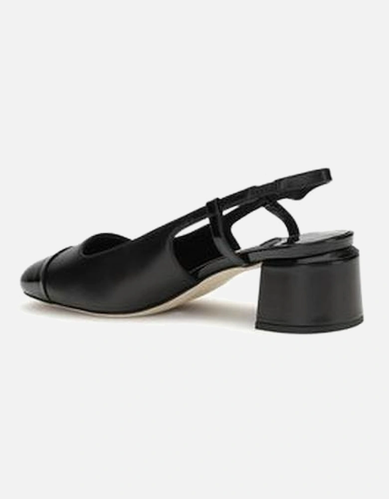 Calf Leather and Lamb Skin Ankle Boots Women - Black Pumps