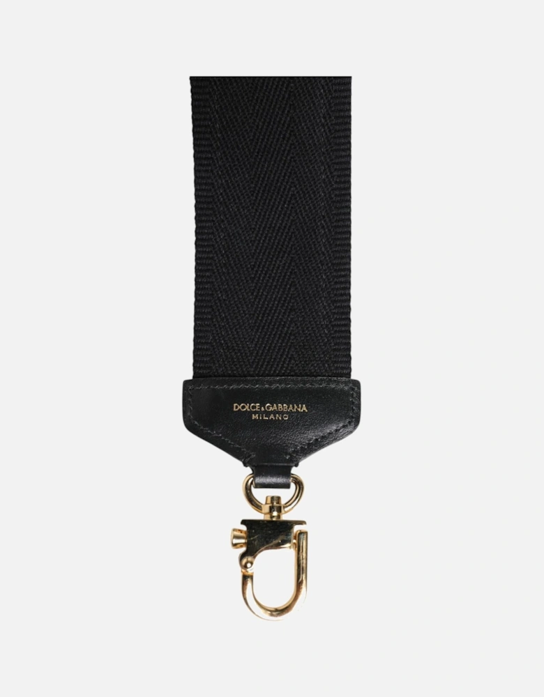 Strap Handbag Accessory with Multicolor Print Women - Black Bags