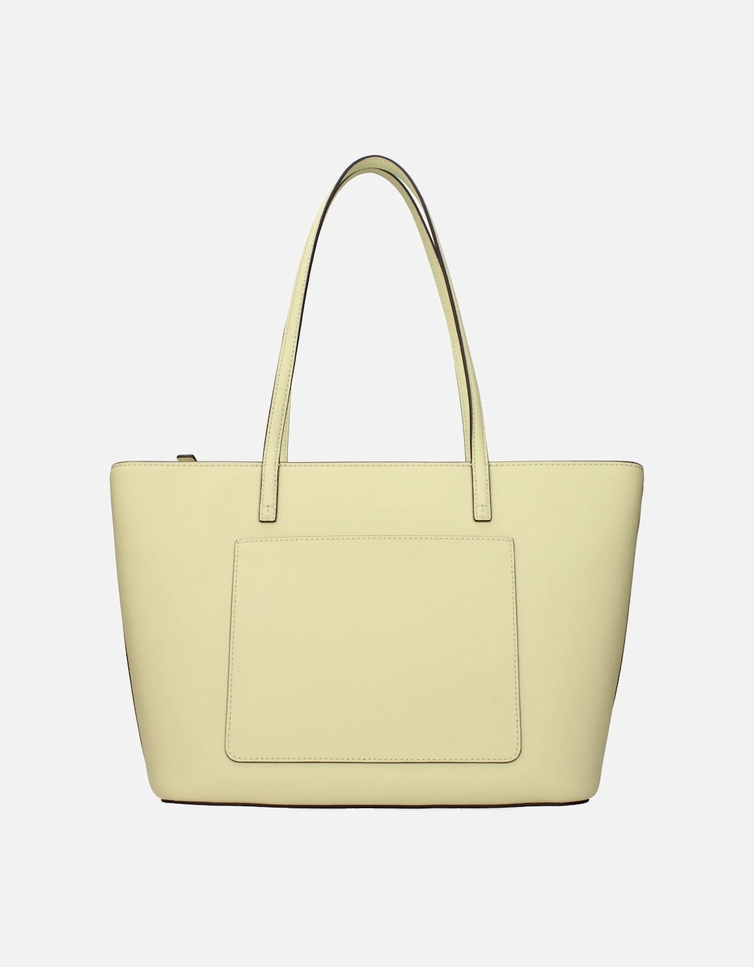 Leather Shoulder Bag with Adjustable Strap Women - Yellow
