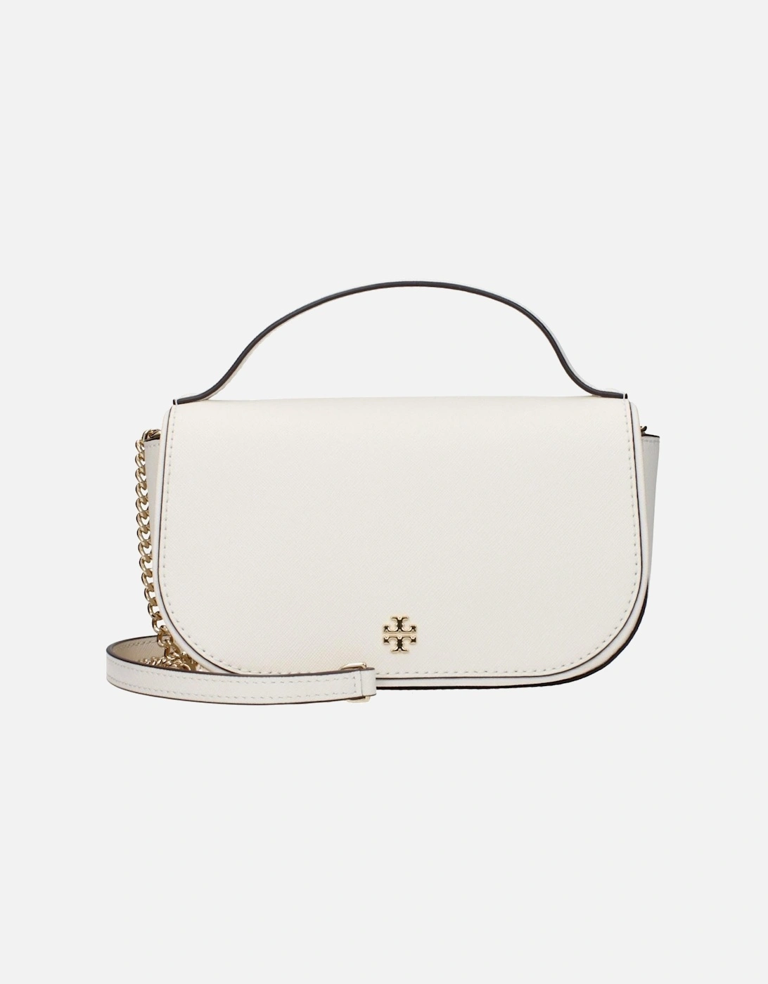 Leather Handbag with Removable Shoulder Strap Women - White, 4 of 3