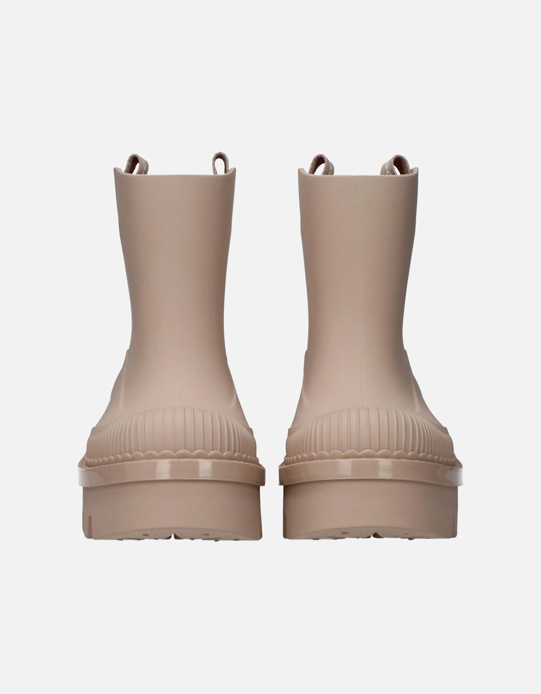 Rubber Ankle Boots with Back Logo Women - Pink