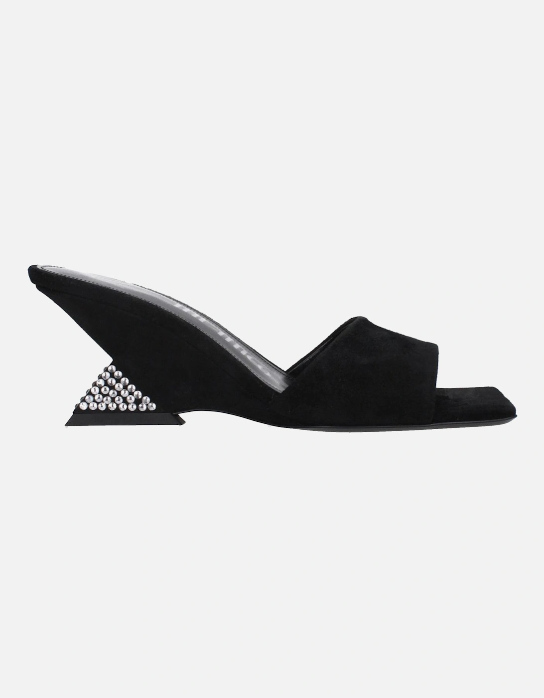Open Toe Suede Wedge Sandals Women - Black, 6 of 5