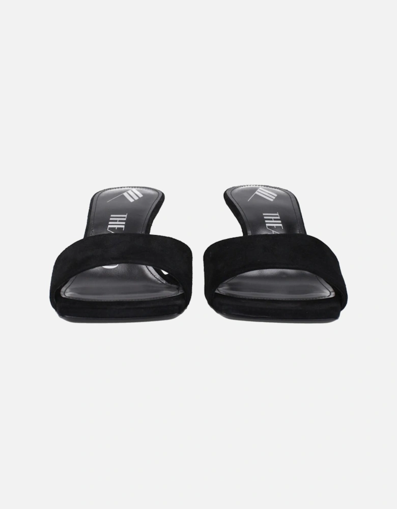 Open Toe Suede Wedge Sandals Women - Black