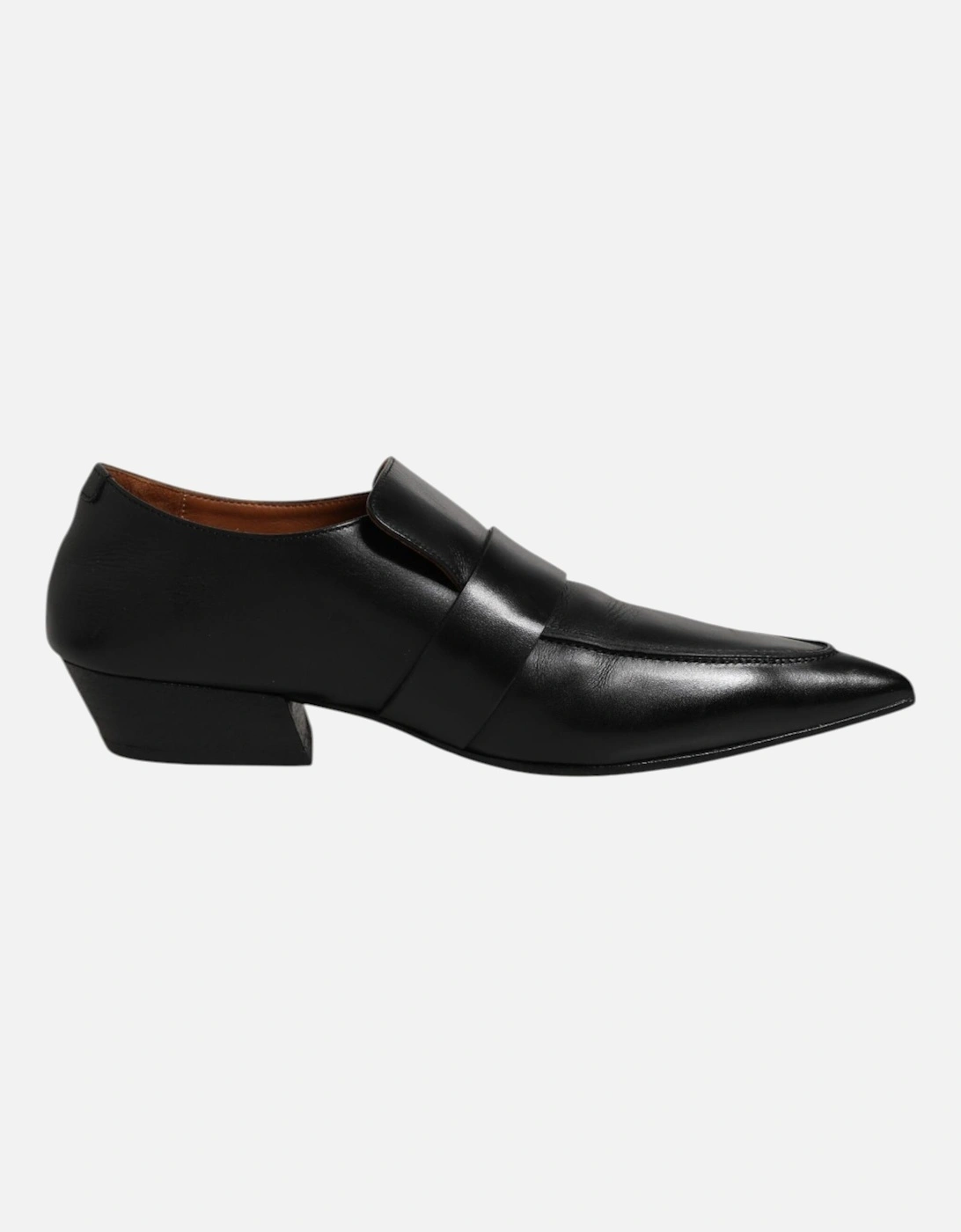 Soft Leather Pointed Toe Formal Loafer Women - Black Flat Shoes, 7 of 6