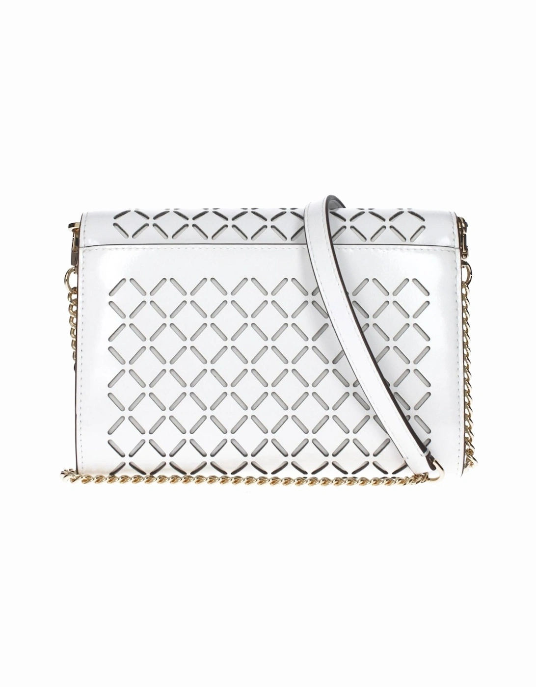 Leather Clutch with Removable Shoulder Strap Women - White Clutch Bags