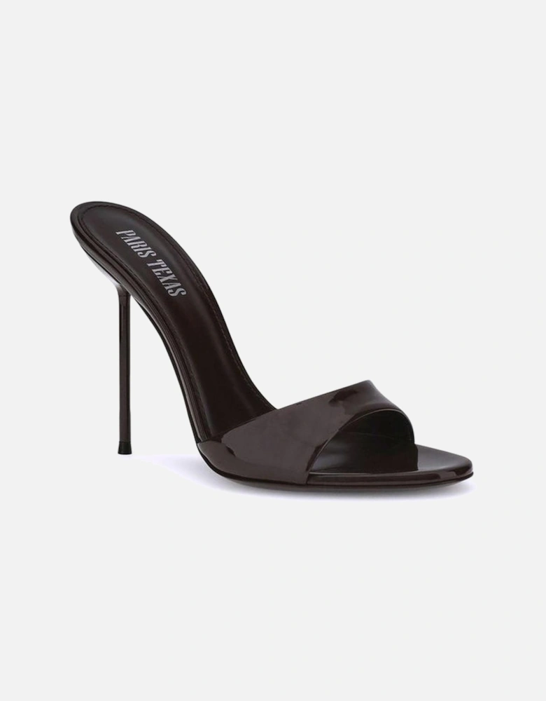 Lidia Leather Stiletto Heel Sandals Women - Brown