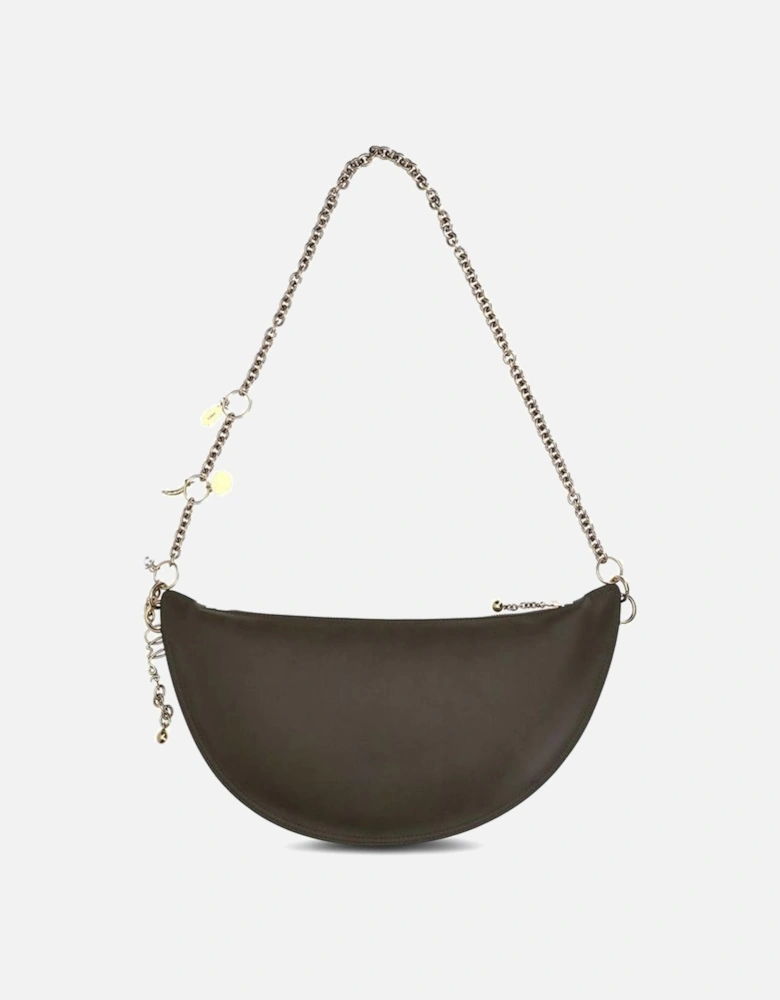 Icons Shoulder Bag with Detachable Chain Strap Women - Black