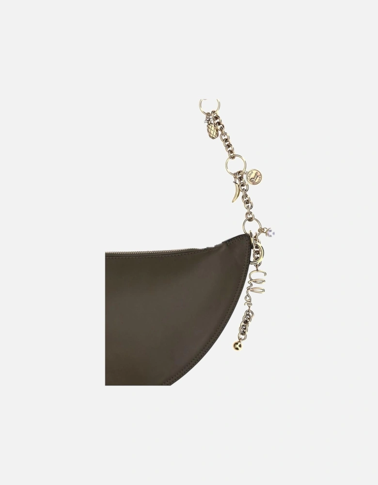 Icons Shoulder Bag with Detachable Chain Strap Women - Black