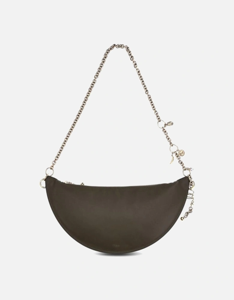 Icons Shoulder Bag with Detachable Chain Strap Women - Black