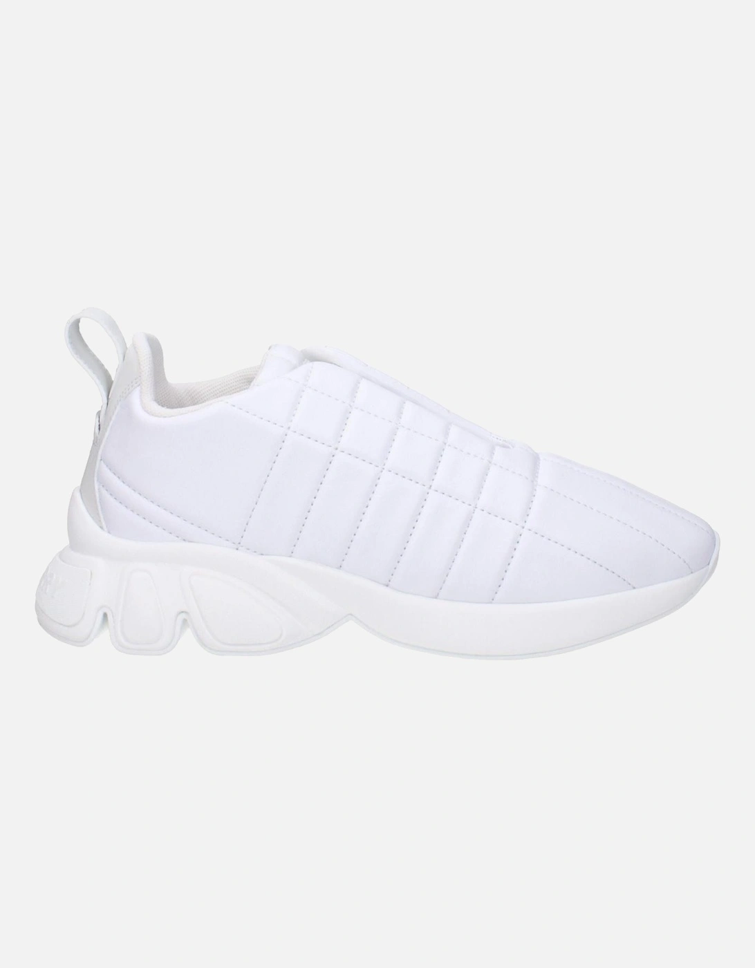 Leather Sneakers with Front and Back Logo Women - White, 6 of 5