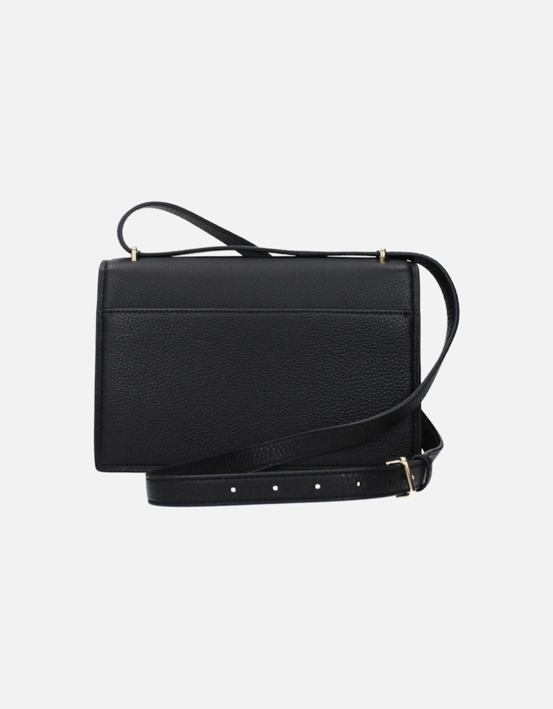 Leather Crossbody Bag with Adjustable Strap Women - Black