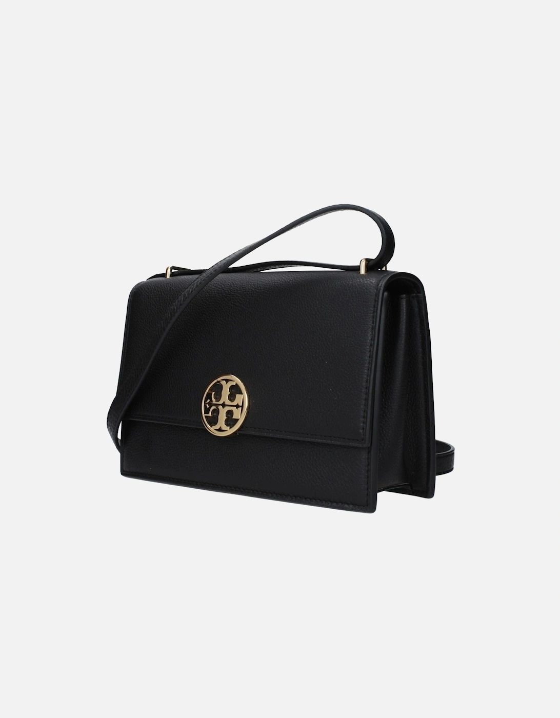 Leather Crossbody Bag with Adjustable Strap Women - Black