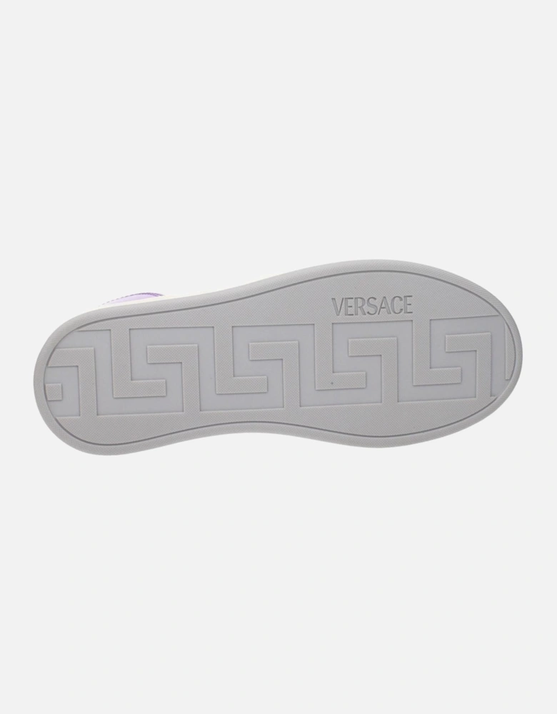 Leather Sneakers with Logo Detailing Women - White
