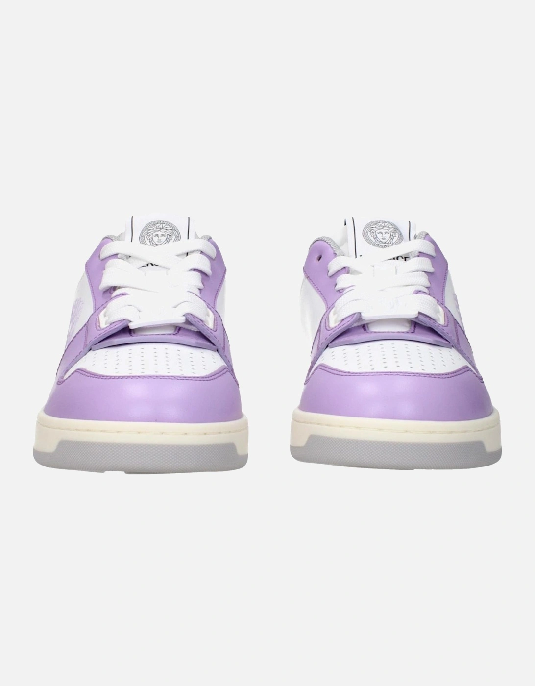 Leather Sneakers with Logo Detailing Women - White