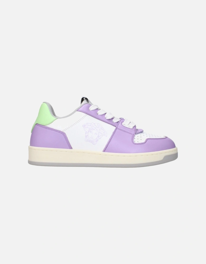 Leather Sneakers with Logo Detailing Women - White