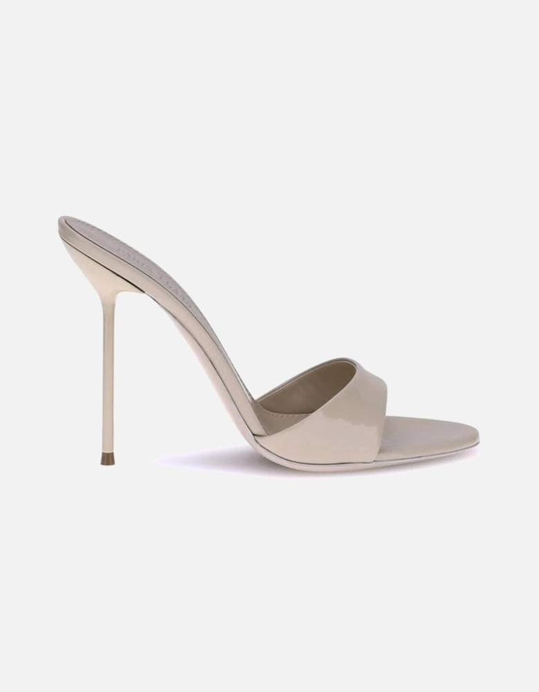 Lidia Leather Stiletto Heel Sandals Women - Beige