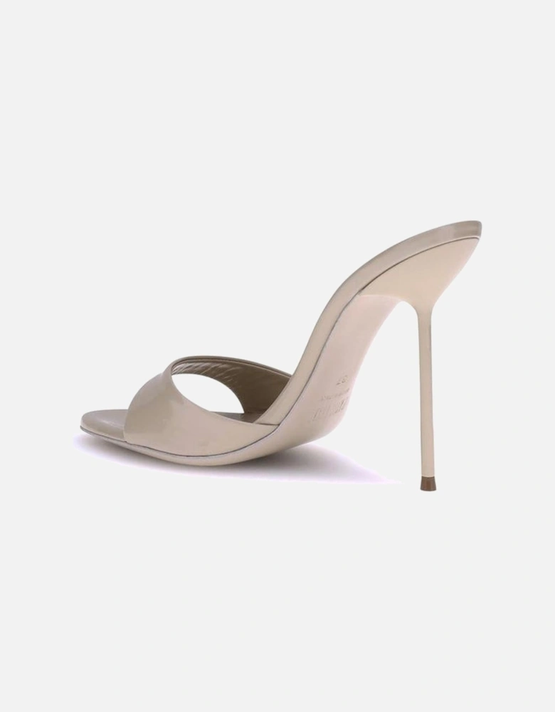 Lidia Leather Stiletto Heel Sandals Women - Beige