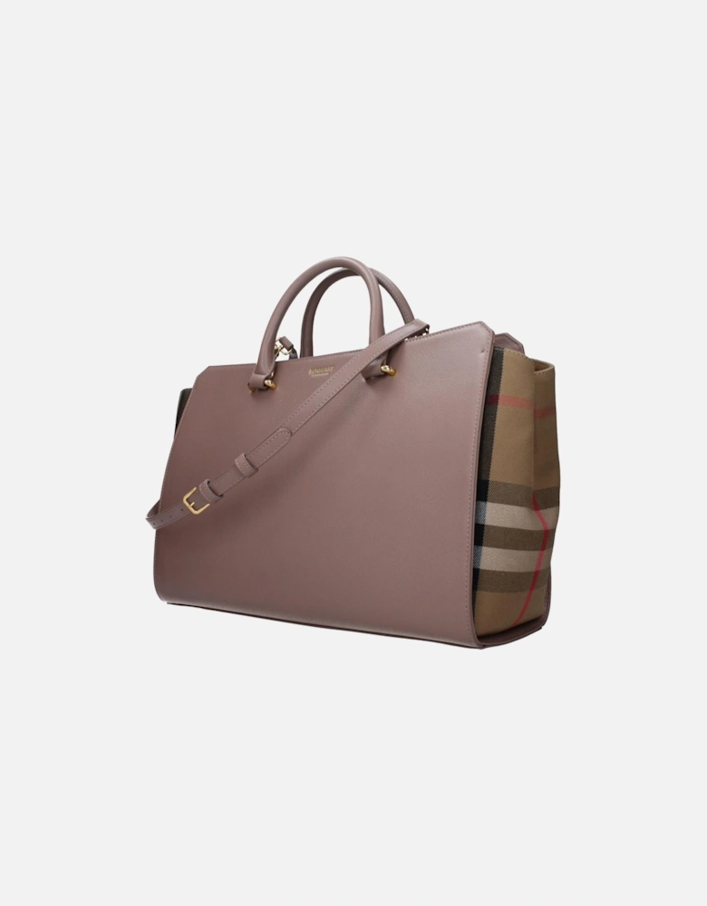 Leather Handbag with Adjustable and Removable Shoulder Strap Women -
