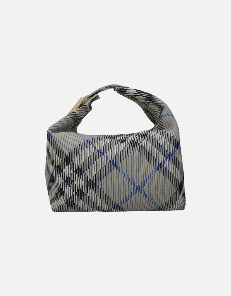 Check Print Polyamide Handbag with Zip Closure Women - Green