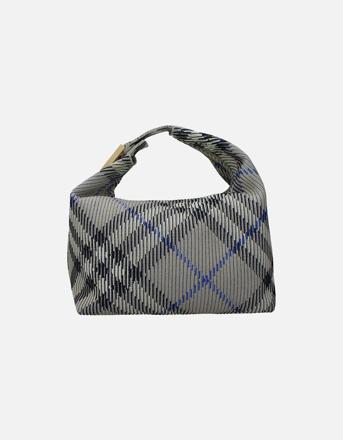 Check Print Polyamide Handbag with Zip Closure Women - Green