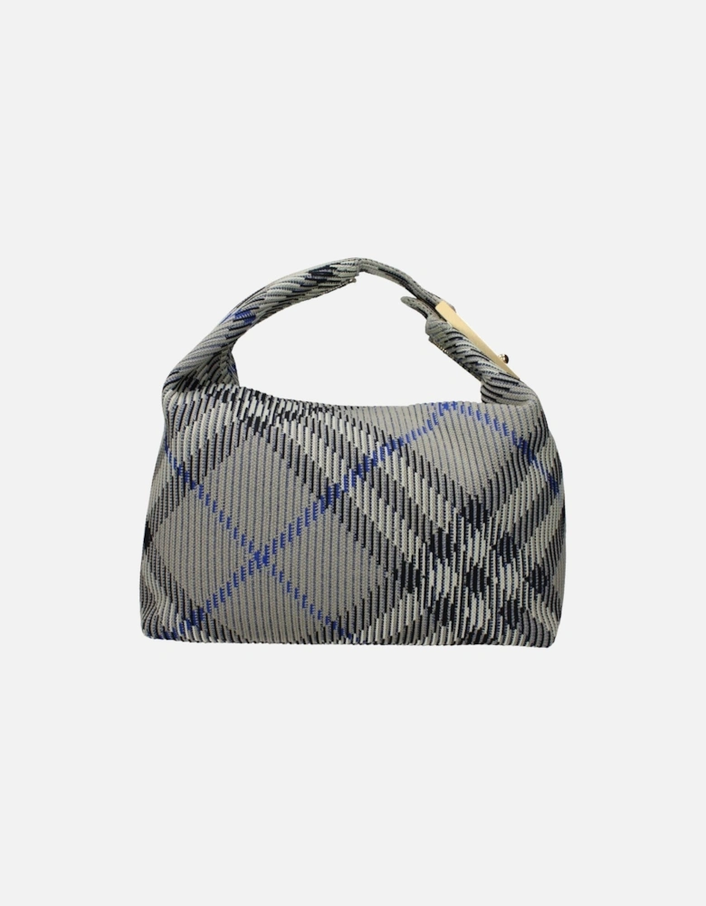 Check Print Polyamide Handbag with Zip Closure Women - Green