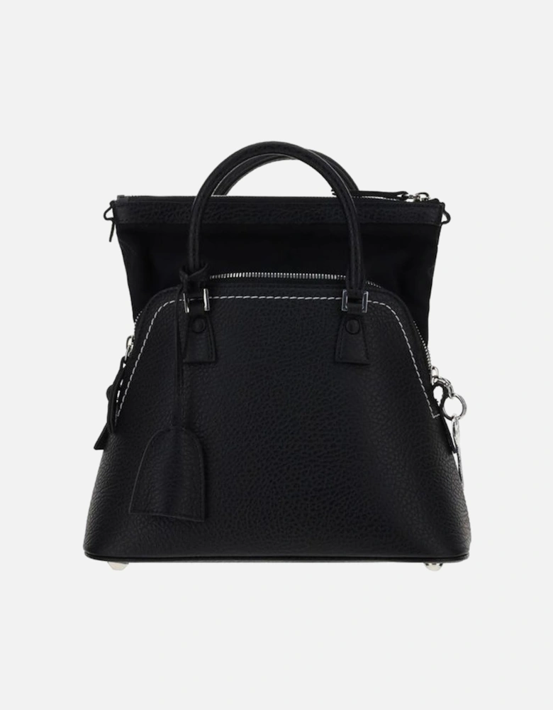 Calfskin 5AC Handbag with Chain Strap Women - Black Shoulder Bags