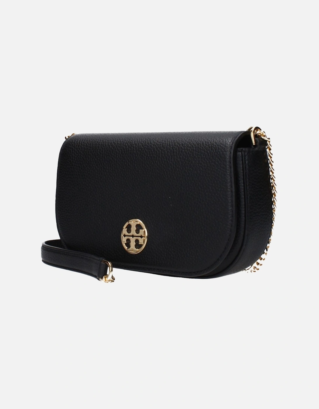Front Logo Leather Crossbody Bag Women - Black