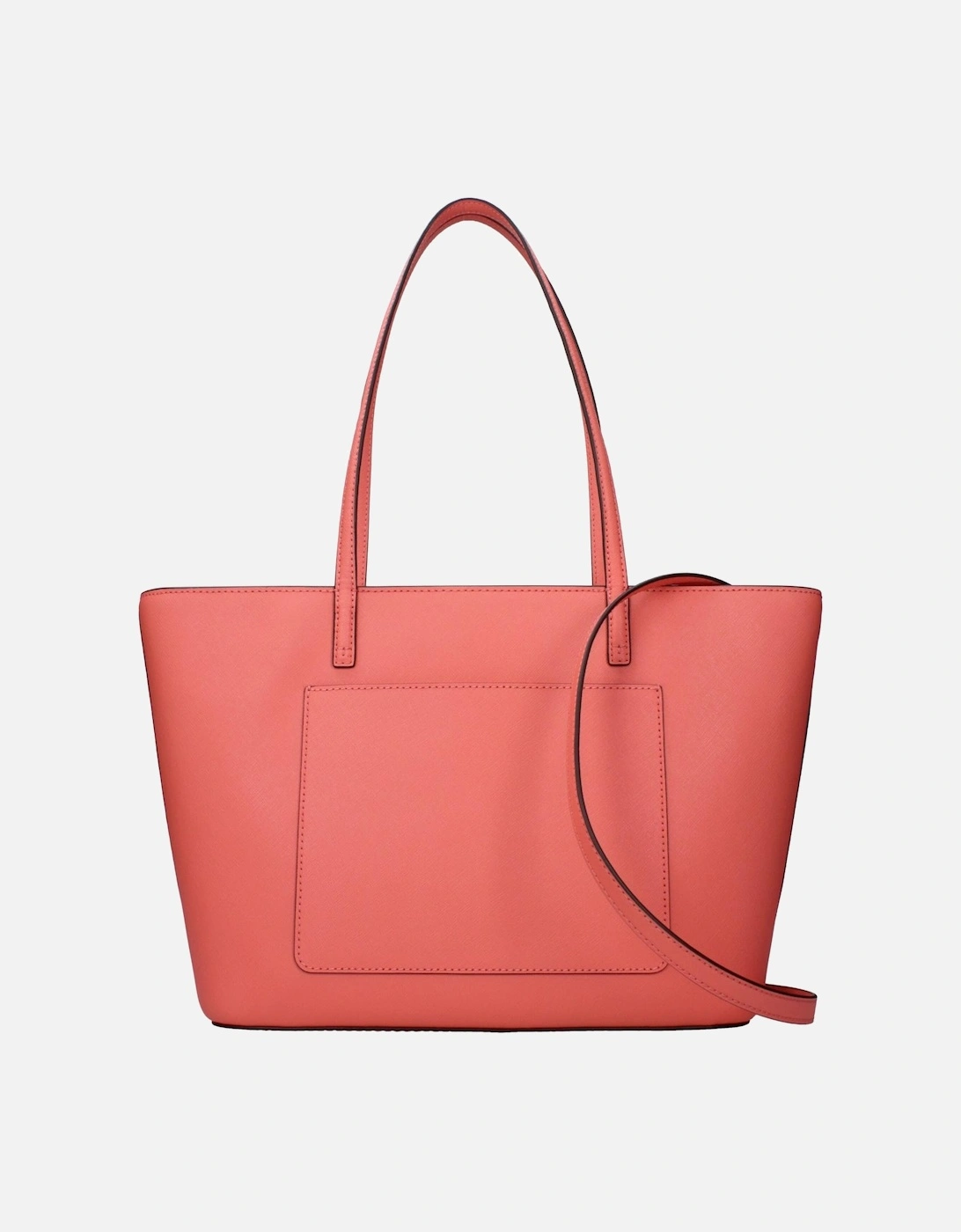 Leather Shoulder Bag with Adjustable Strap Women - Pink