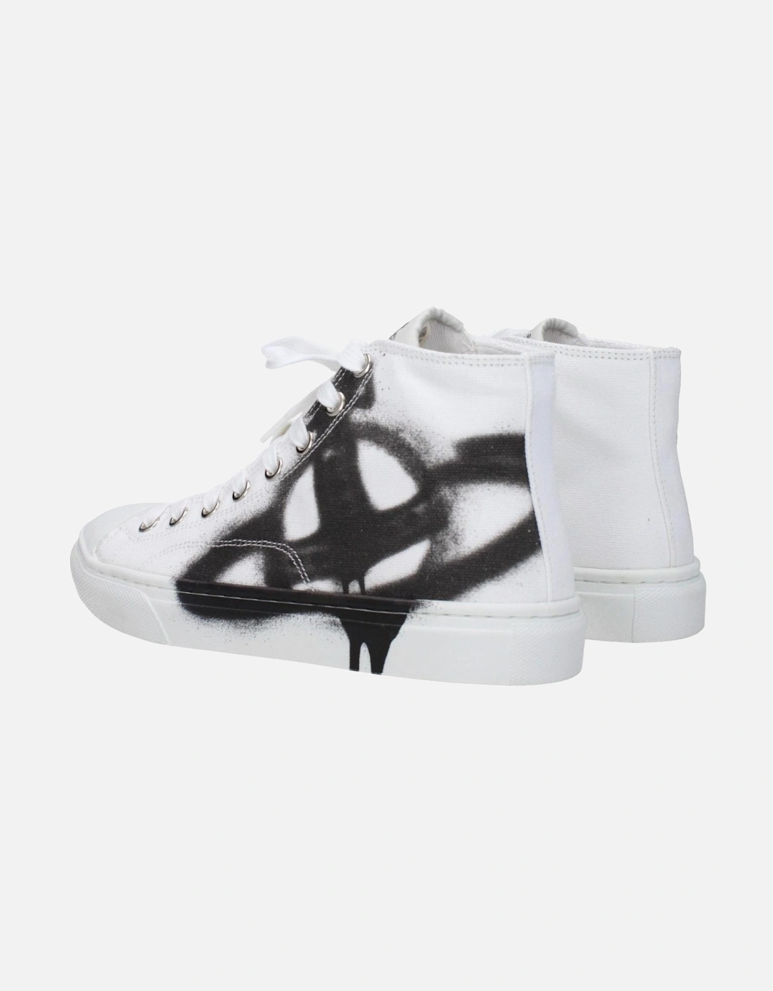 Front Logo Lace-Up Sneakers Women - White