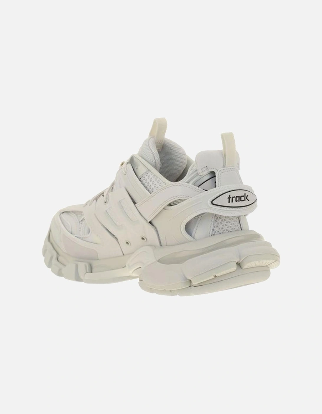 Track Sneakers with Mixed Material Upper and Leather Details Women -