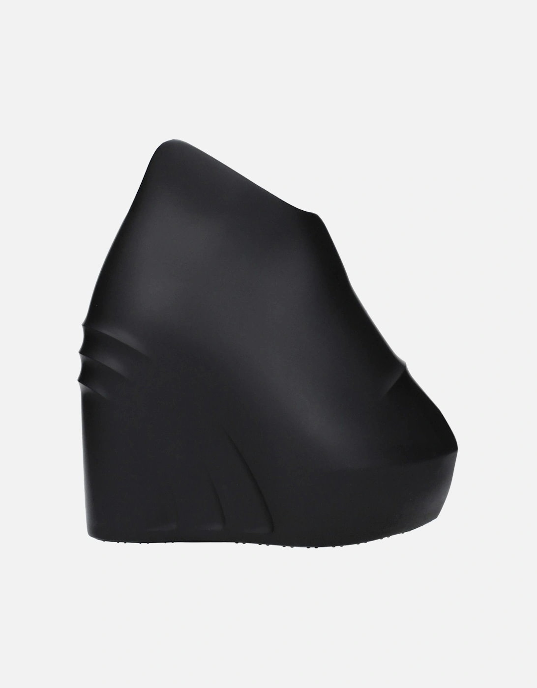 Rubber Wedge Casual Shoes Women - Black Sandals, 6 of 5