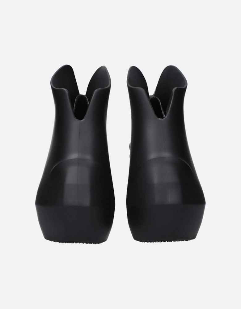 Rubber Wedge Casual Shoes Women - Black Sandals
