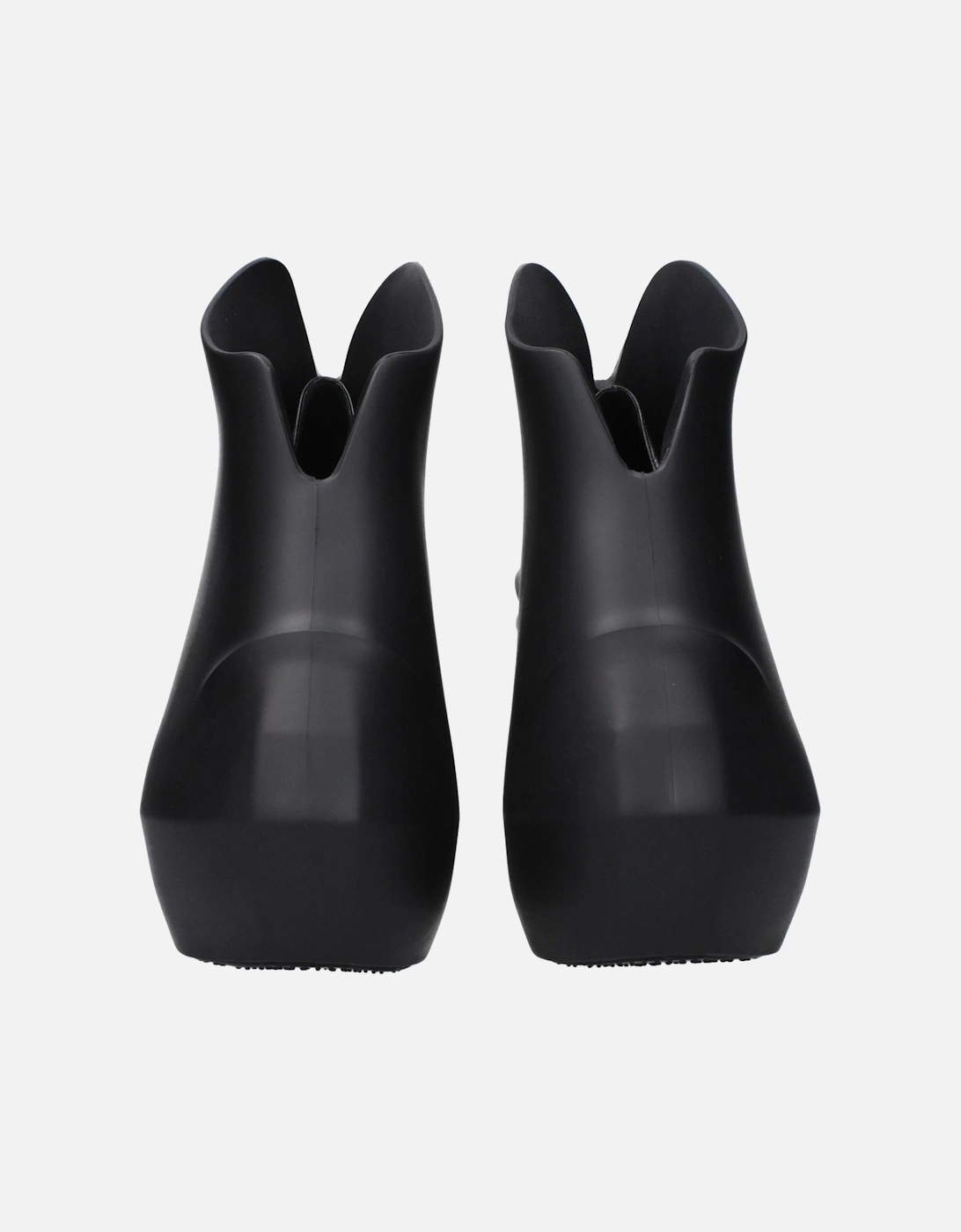 Rubber Wedge Casual Shoes Women - Black Sandals