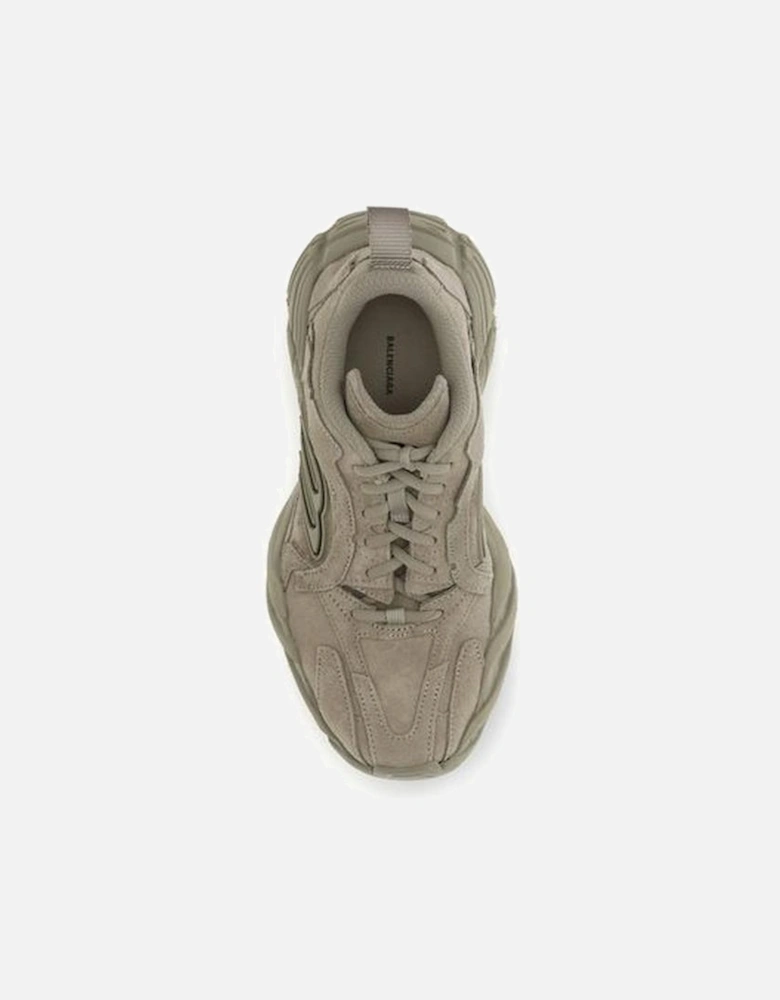 Sporty Suede and Polyester Monday Sneakers Women - Beige