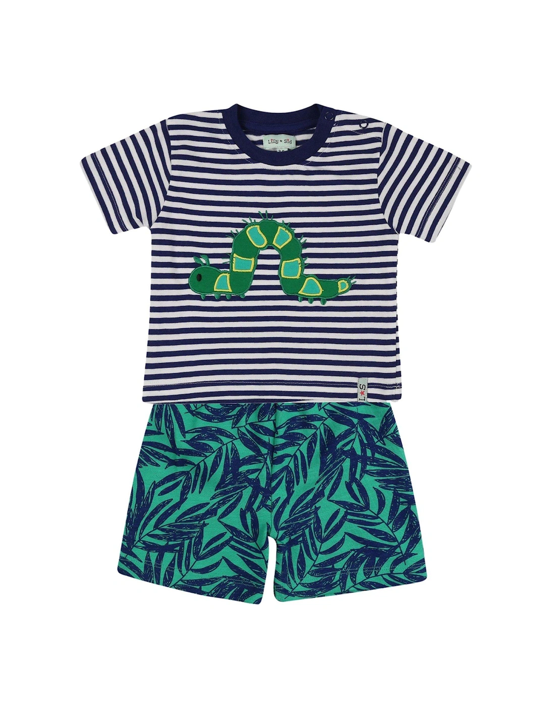 Baby Boys Multicoloured Palm Print Top And Short Set - Multi, 2 of 1