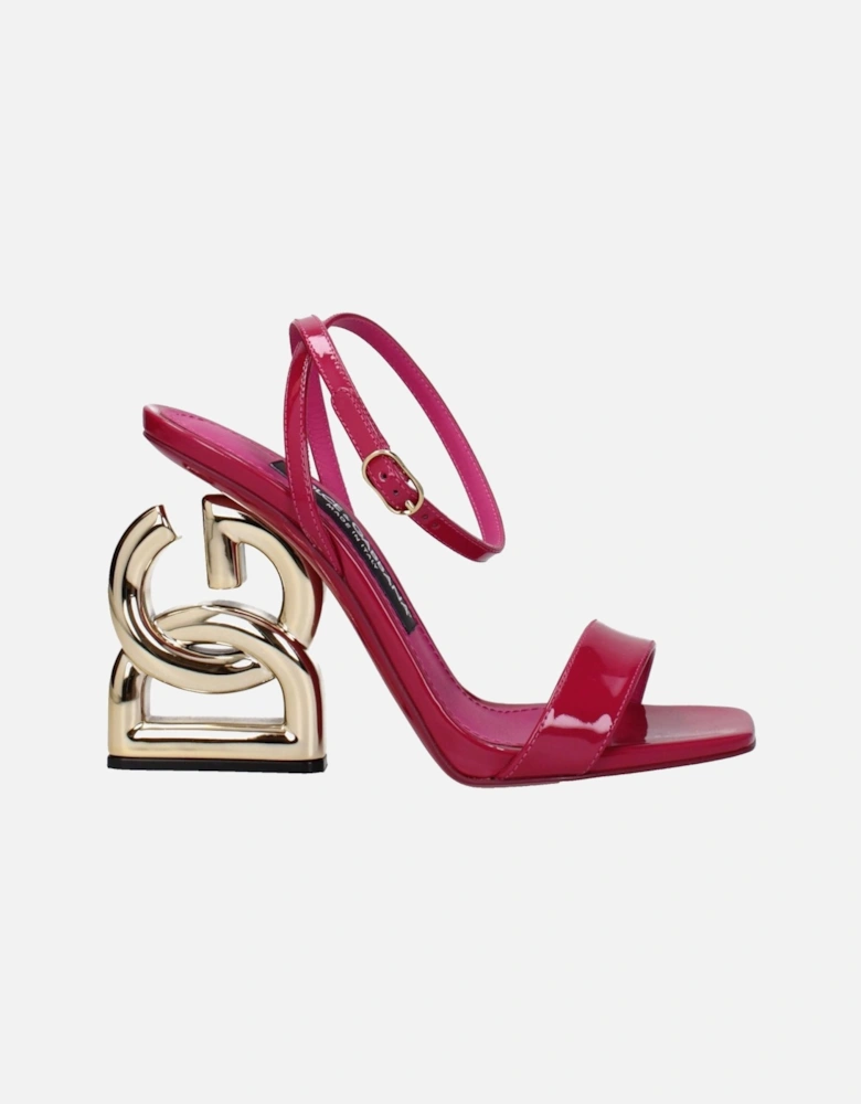 Patent Leather High Heel Open Toe Sandals Women - Pink